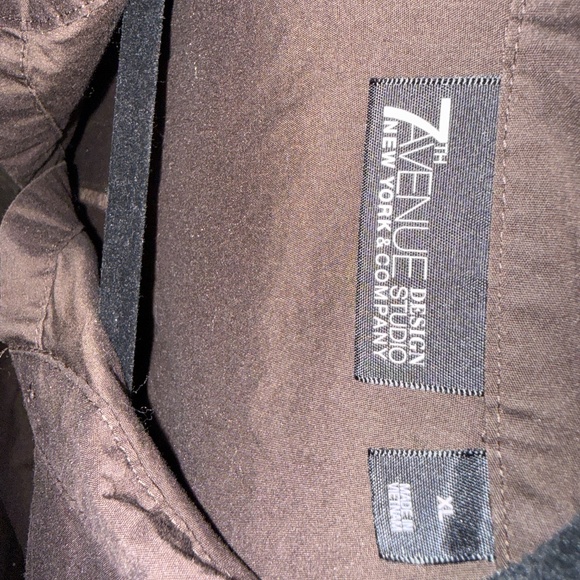 Earthy Brown Button Shirt from 7th Avenue - Picture 3 of 3